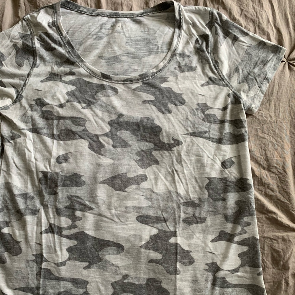 White and Gray Camo T-shirt.